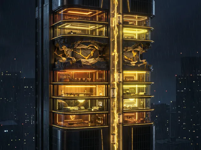 开元棋牌 金矿摩天楼VIP层剖面图